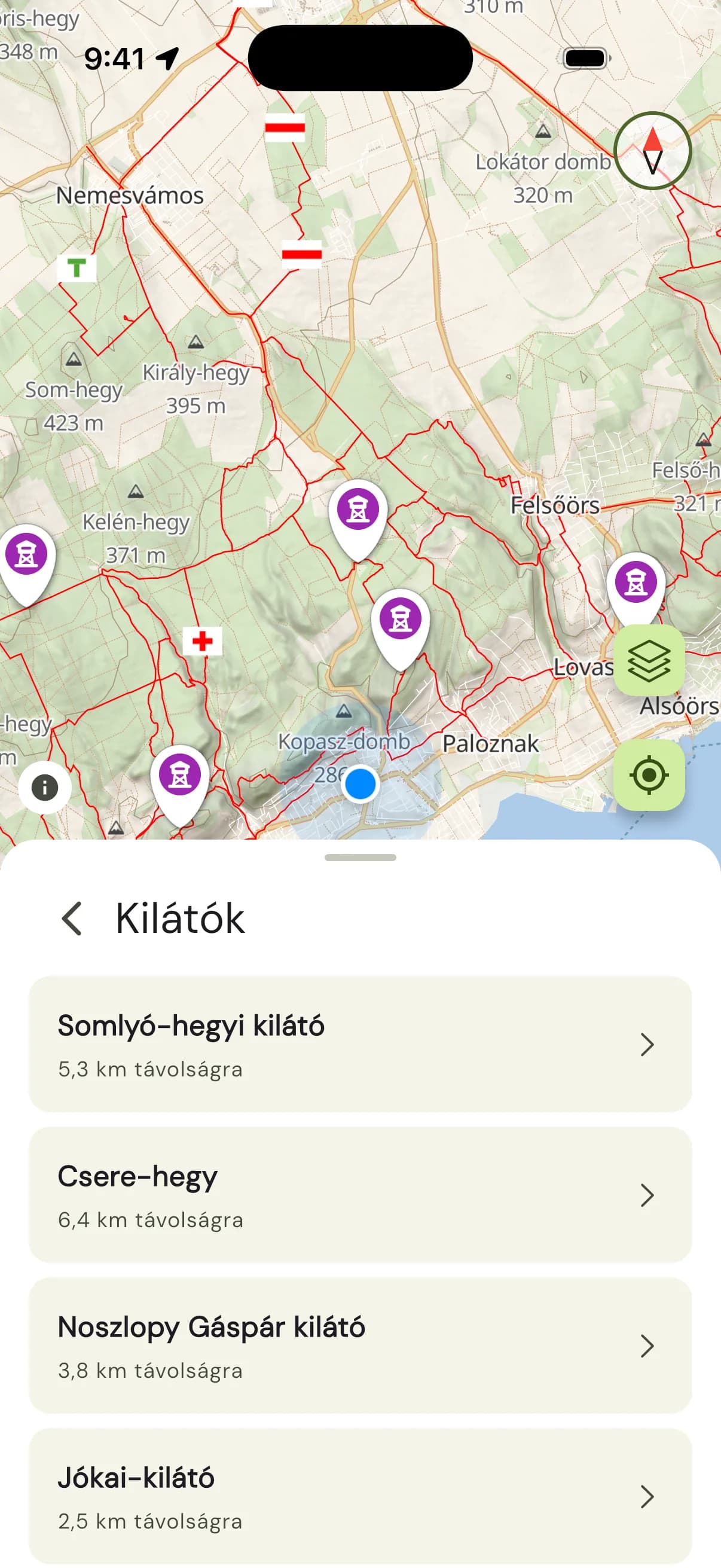 Turistautak app screenshot 4